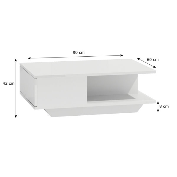 Zipcode Design Couchtisch Theresa mit Stauraum & Bewertungen | Wayfair.de